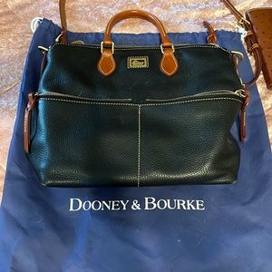 Dooney and Burke black leather bag